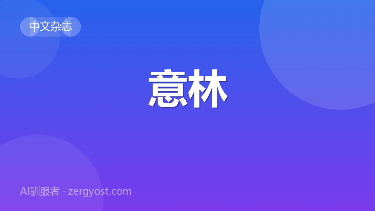 意林 封面